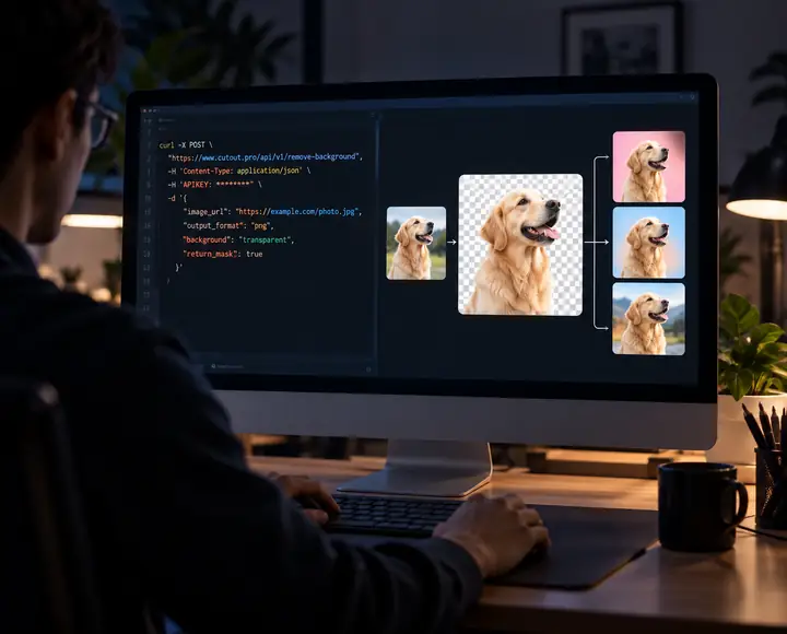 API integration dashboard and code interface