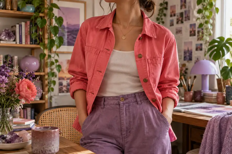Portrait image shown before a background-focused edit